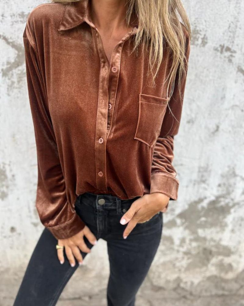 Berg-Feldt | Elegante Samtbluse