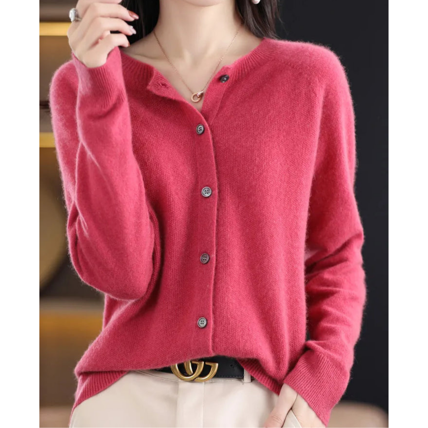 Berg-Feldt | Cardigan - 100% Laine Mérinos Tricot Doux