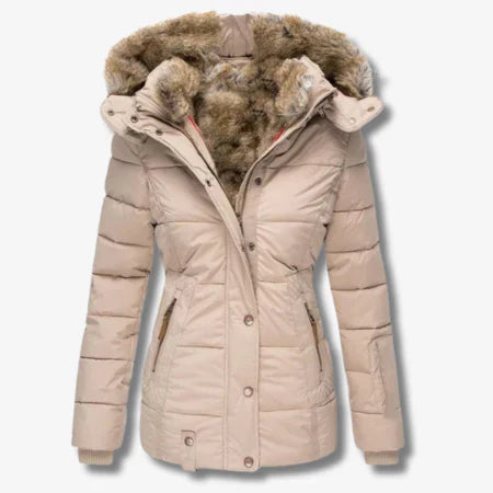 Berg-Feldt | Veste d'hiver à capuche et zip pour femme idéale pour les journées froides
