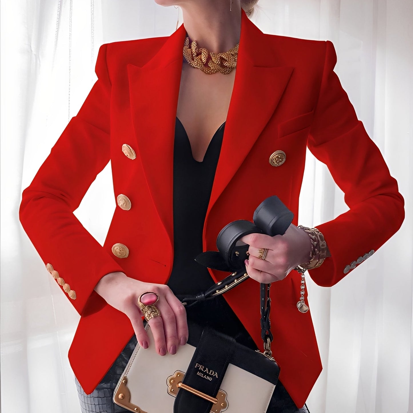 Berg-Feldt | Klassischer Blazer mit Knöpfen für Frauen