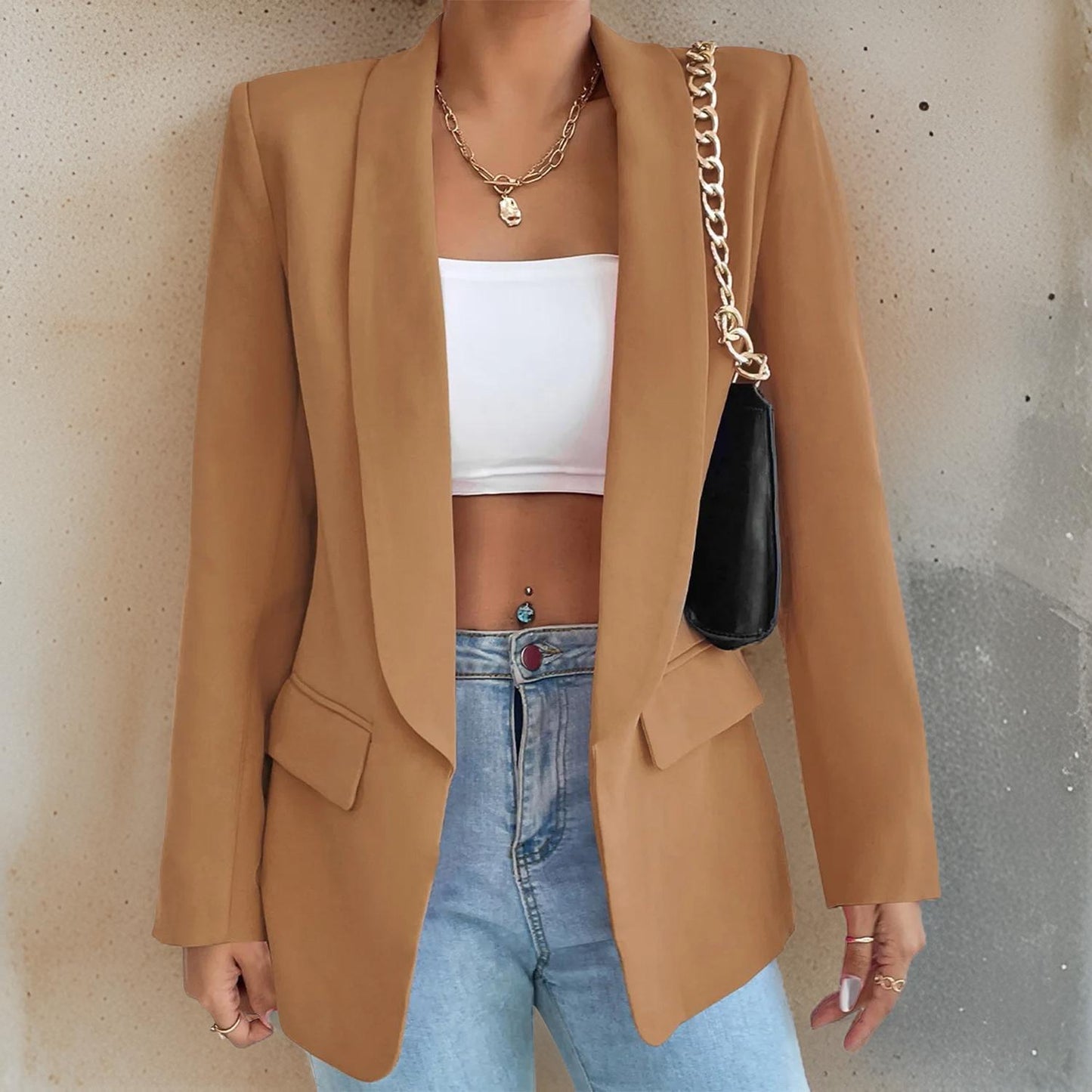 Berg-Feldt | Stylischer Damenblazer Aus Polyester-Baumwolle