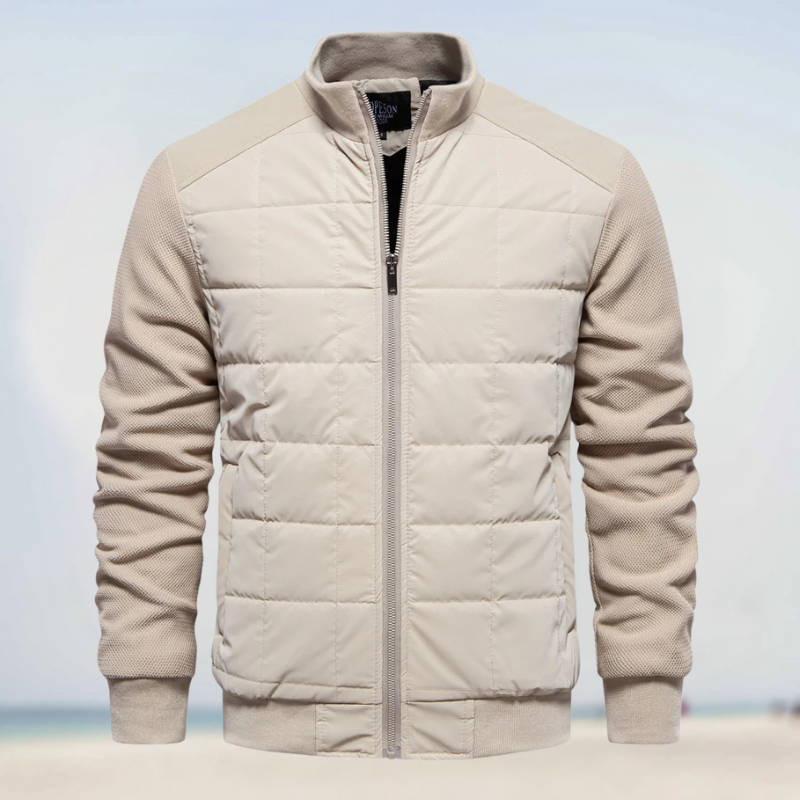 JURGEN - Veste matelassée à manches en maille