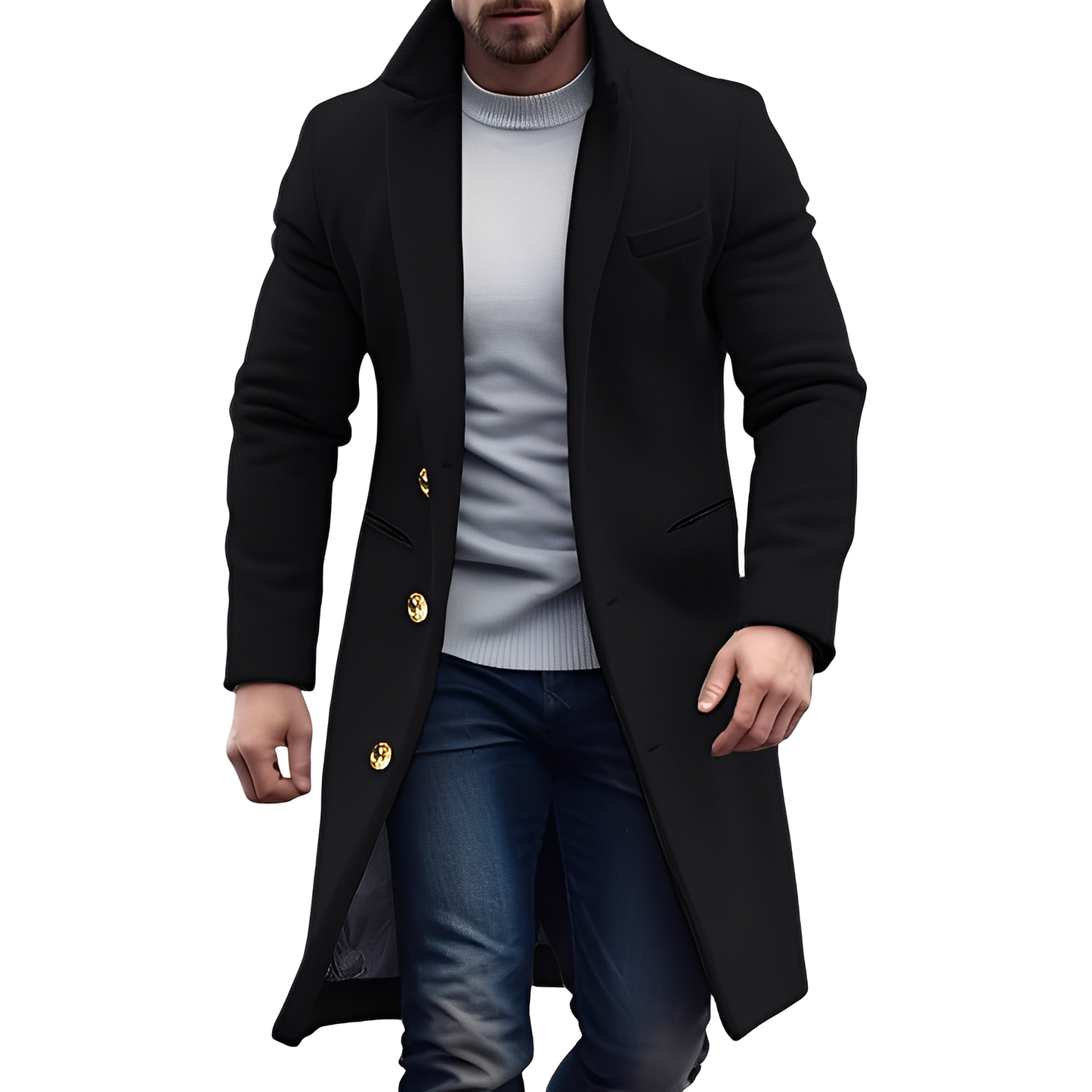 Berg-Feldt | Eleganter Wolltrenchcoat für Männer