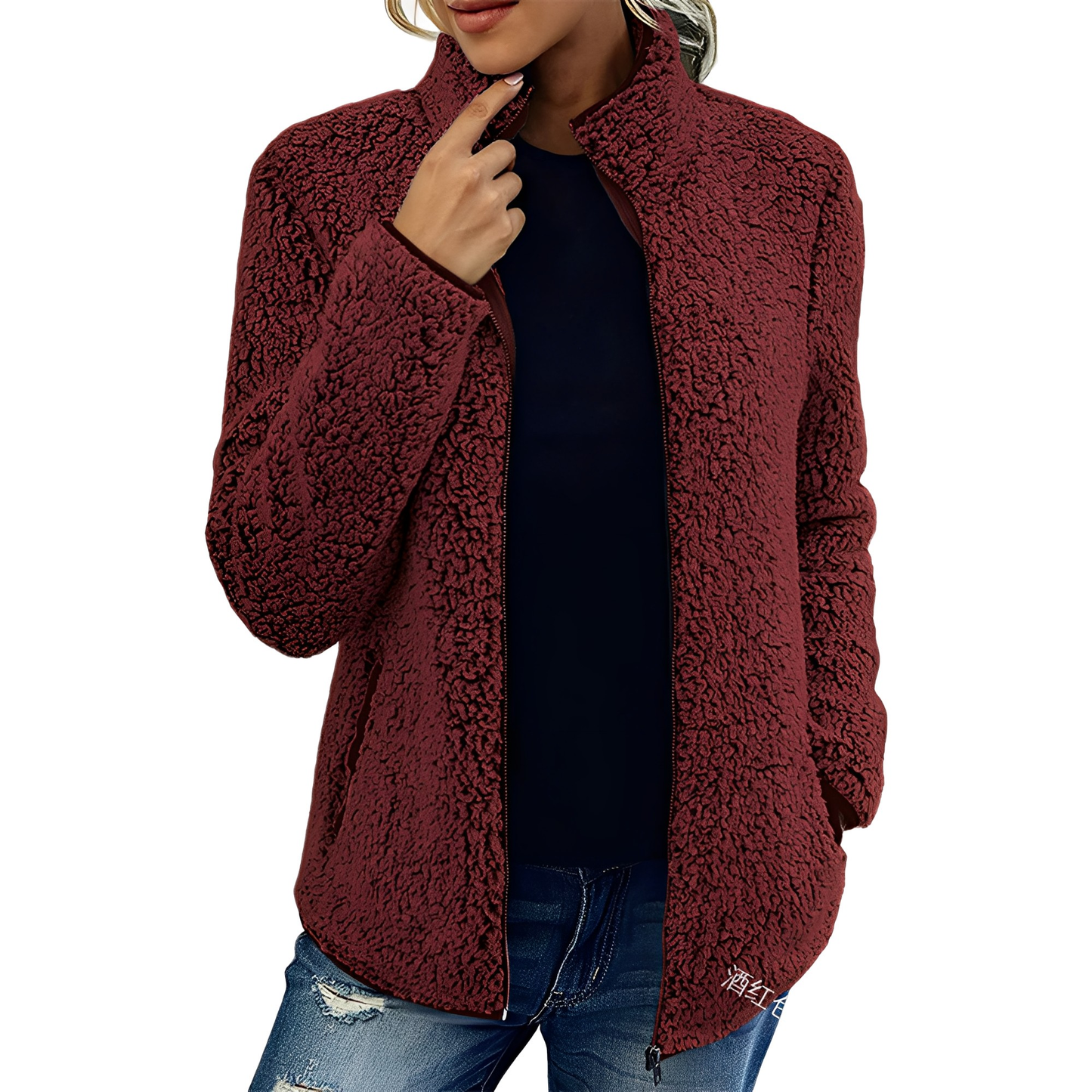 Berg-Feldt | Eleganter Fleece-Veloursmantel für Damen