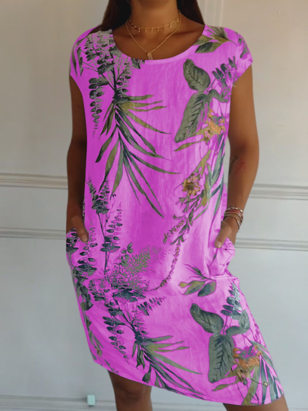 CINDY: Robe fourreau imprimée