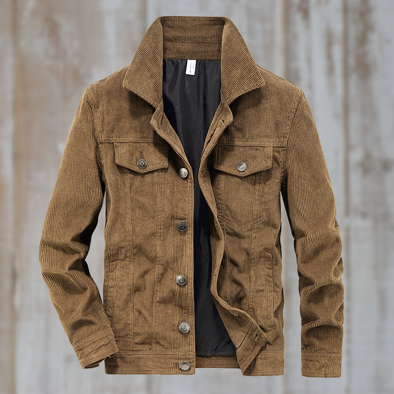 Berg-Feldt | Veste en jean à boutons en coton mélangé Design intemporel