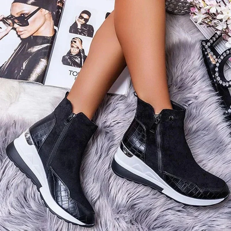 Berg-Feldt | Retro-Zipper-Stiefel