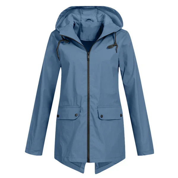 Berg-Feldt | Trendy Damen Regenjacke mit Kapuze