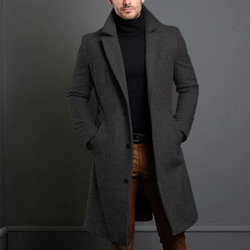 Berg-Feldt | Langer Trenchcoat für Herren