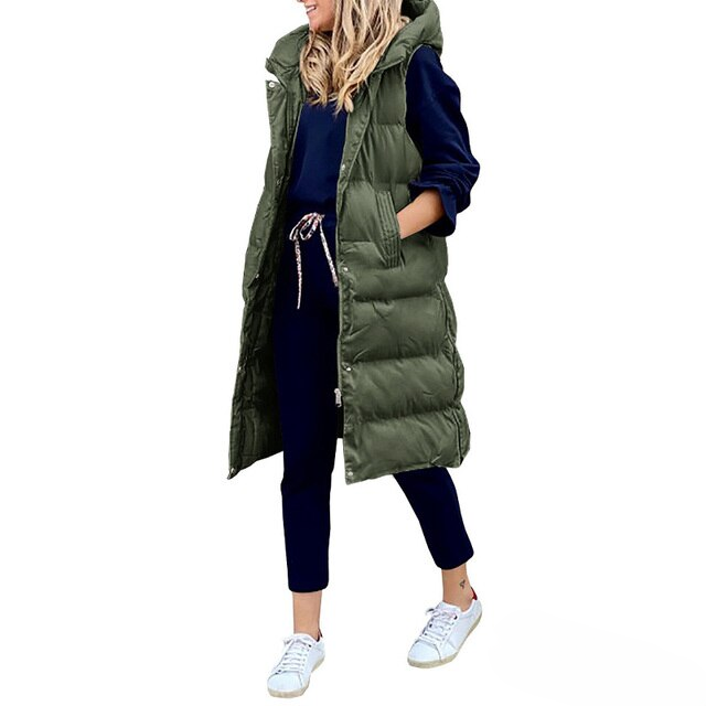 Berg-Feldt | Manteau d'Hiver Long sans Manches pour Femme