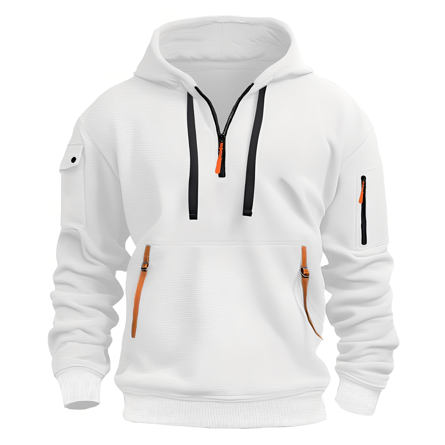 Berg-Feldt | Lässiger, lockerer Hoodie mit Reißverschluss für Männer