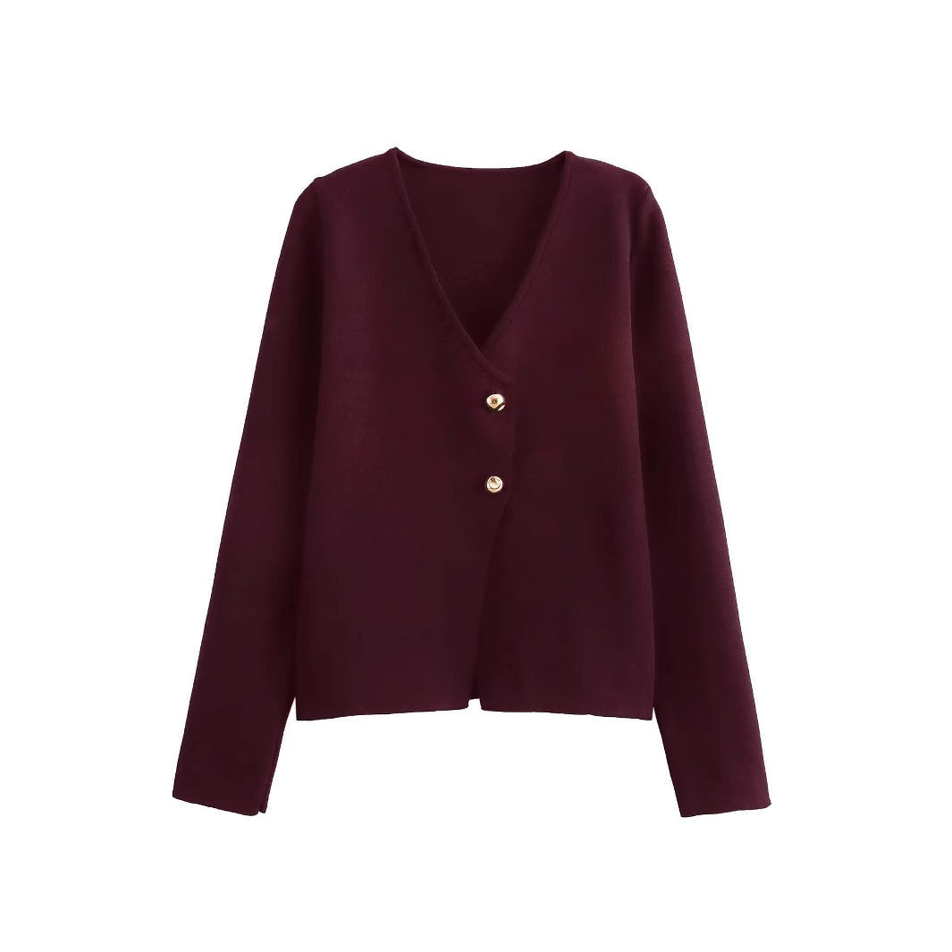 Berg-Feldt | Einfacher, figurschmeichelnder Strickcardigan für Frauen