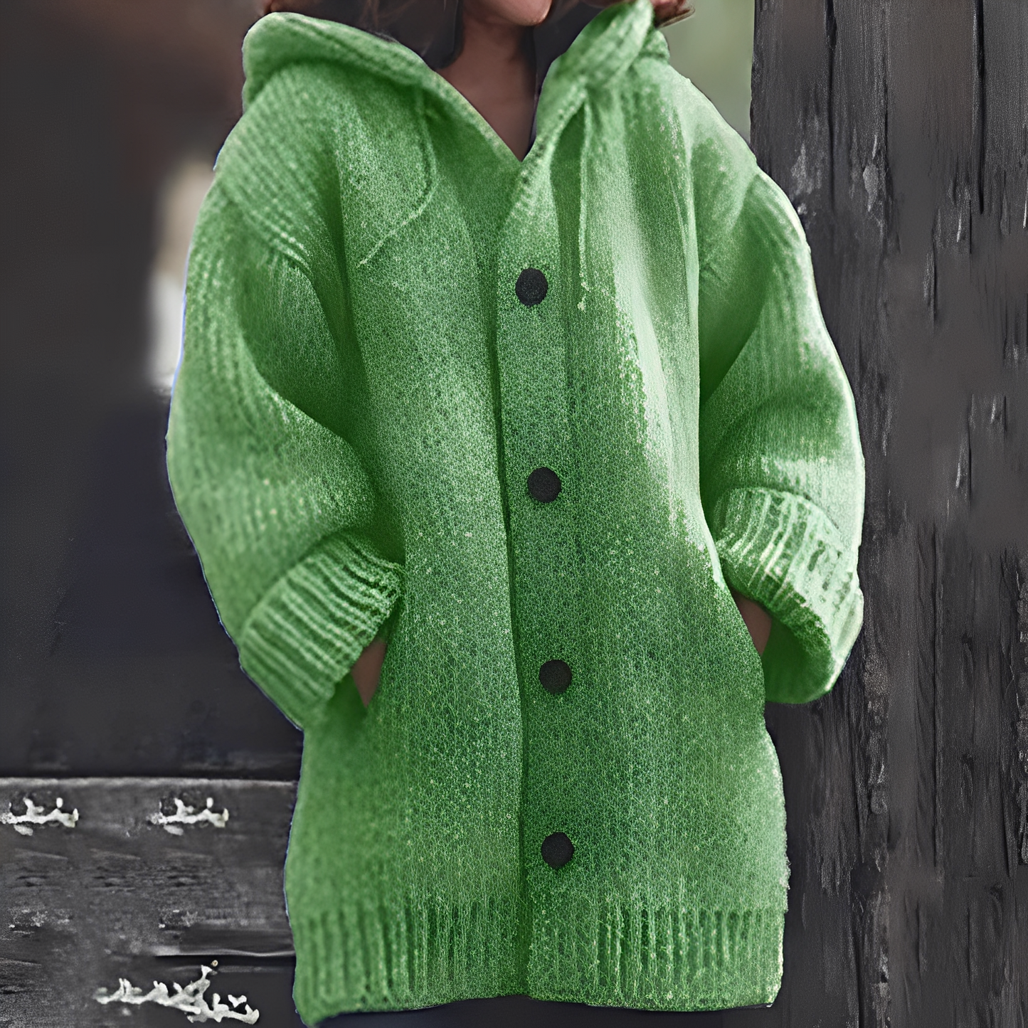 Berg-Feldt | Cardigan en maille confortable à capuche pour femmes