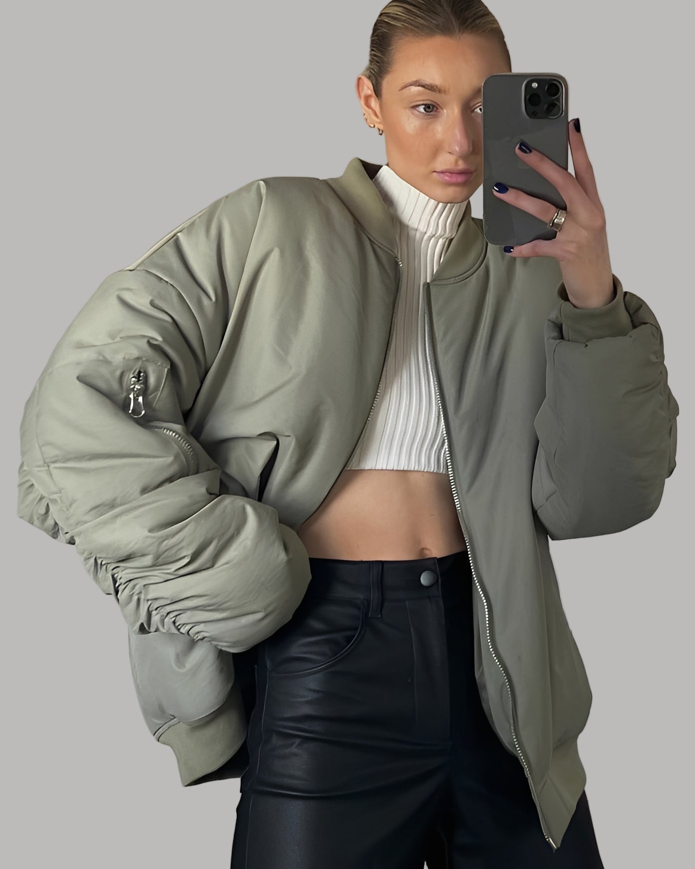 Berg-Feldt | Lässige Oversize Bomberjacke für Frauen