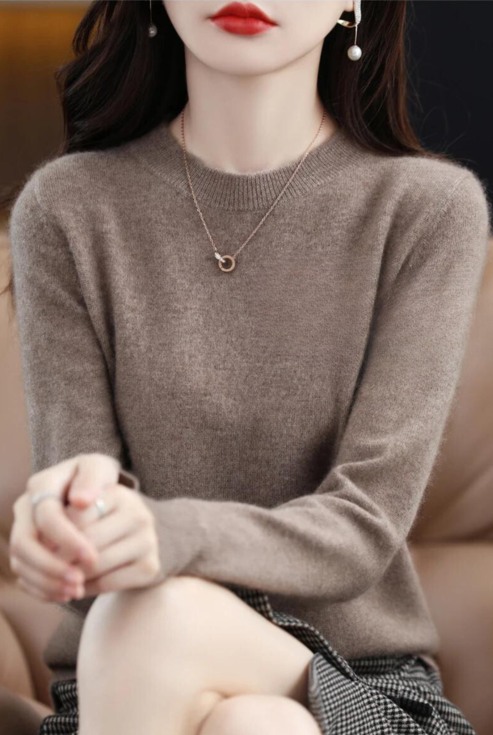 Berg-Feldt | Pullover - Stylischer weicher Langarm-Strickpullover