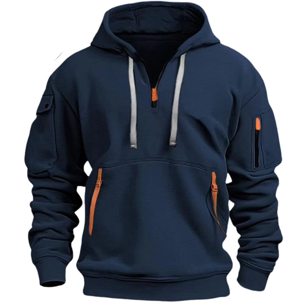 Berg-Feldt | Kapuzenshirt mit Reißverschlüssen Weich und Praktisch Perfekt für Outdoor-aktivitäten