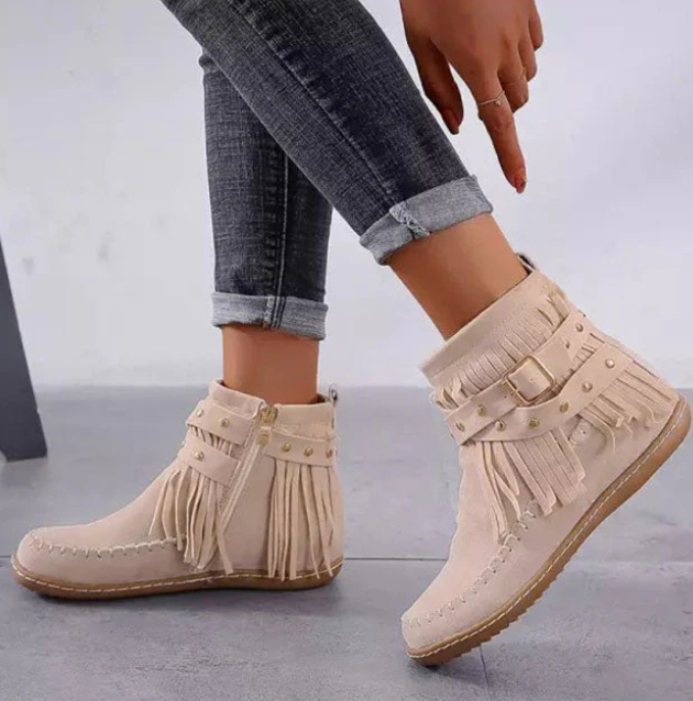 Berg-Feldt | Bottes à franges en daim