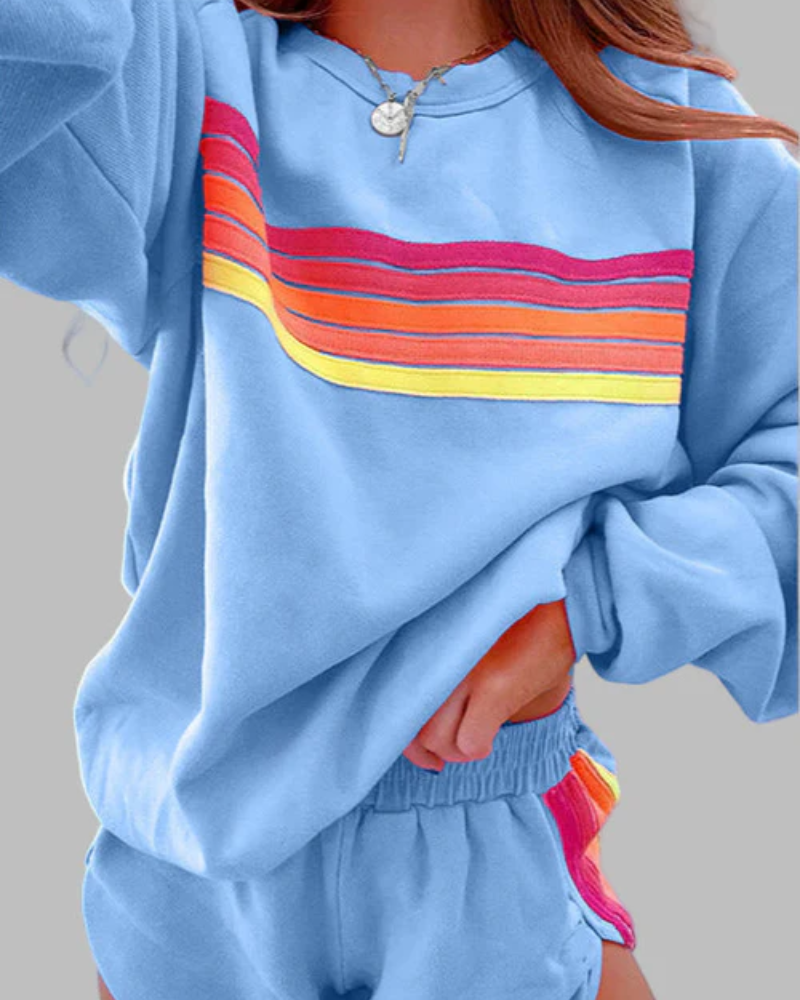 Berg-Feldt | Gestreiftes Pyjama-Set