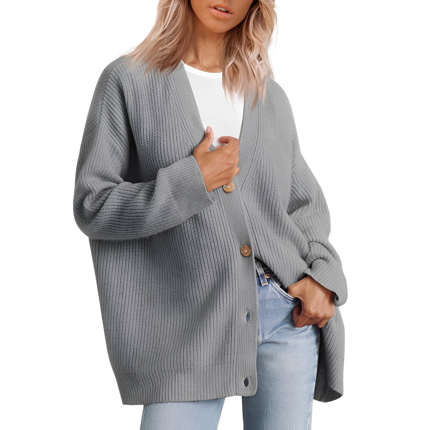 Berg-Feldt | Lässiger Oversize Cardigan für Frauen