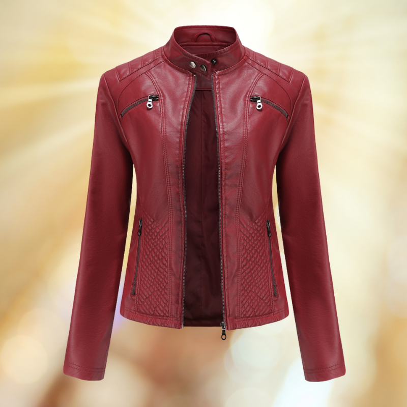 Berg-Feldt | Veste de transition confortable en cuir pour femmes