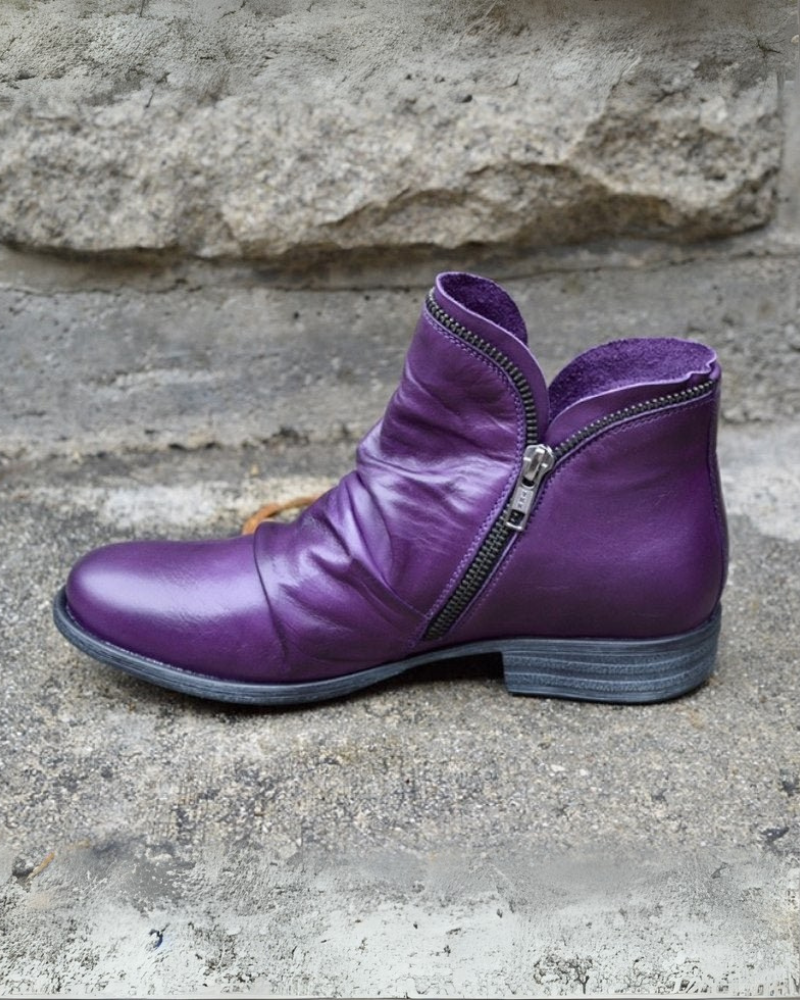 Berg-Feldt | Lederstiefel mit Reißverschluss