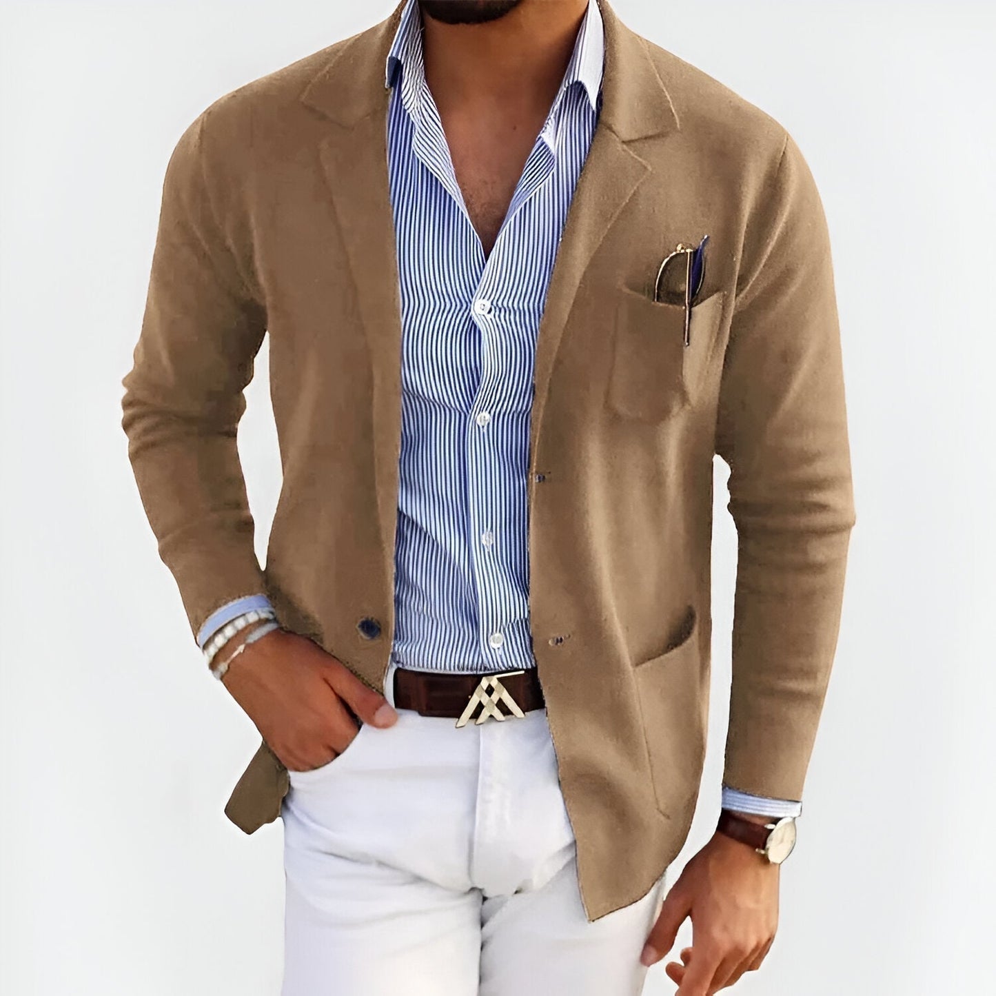 Berg-Feldt | Modische Herrenjacke mit edlem Look