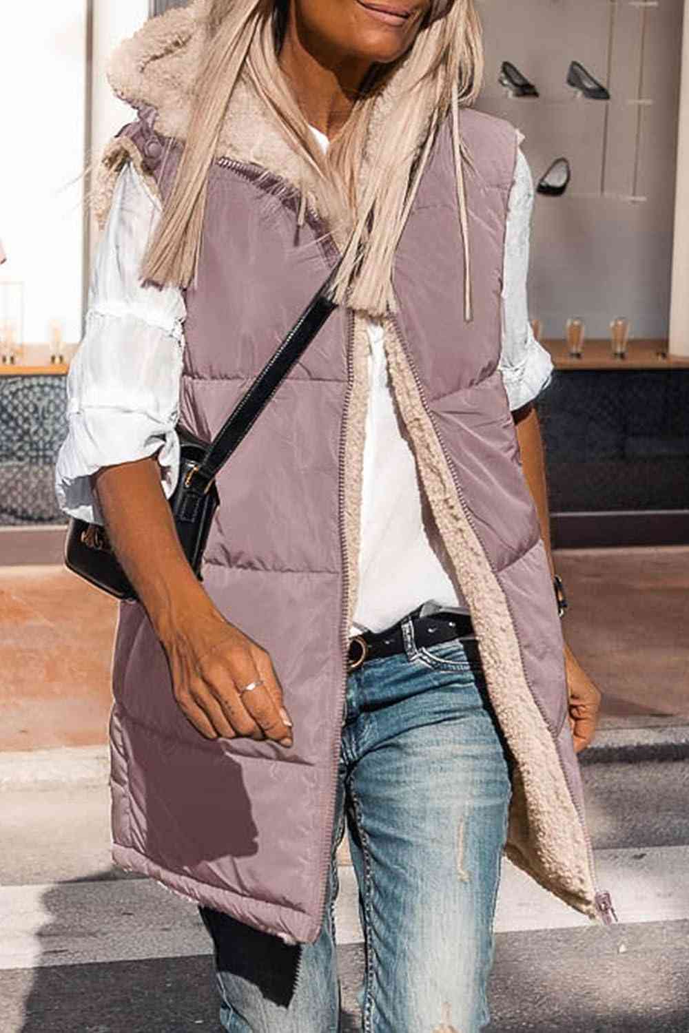 Berg-Feldt | Gilet à capuche long zippé