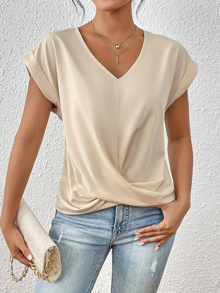CLEO : T-shirt ample à encolure en cœur