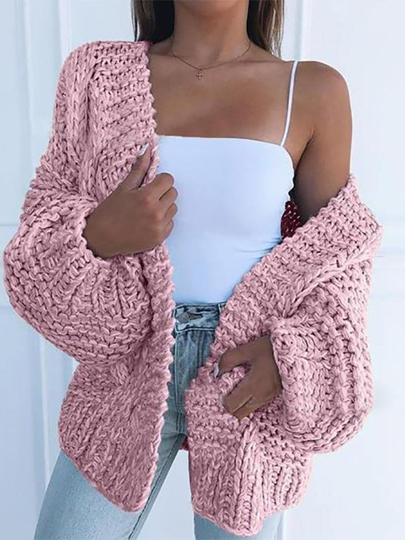 Berg-Feldt | Cardigan en maille épaisse Doux et chaud Confort tendance