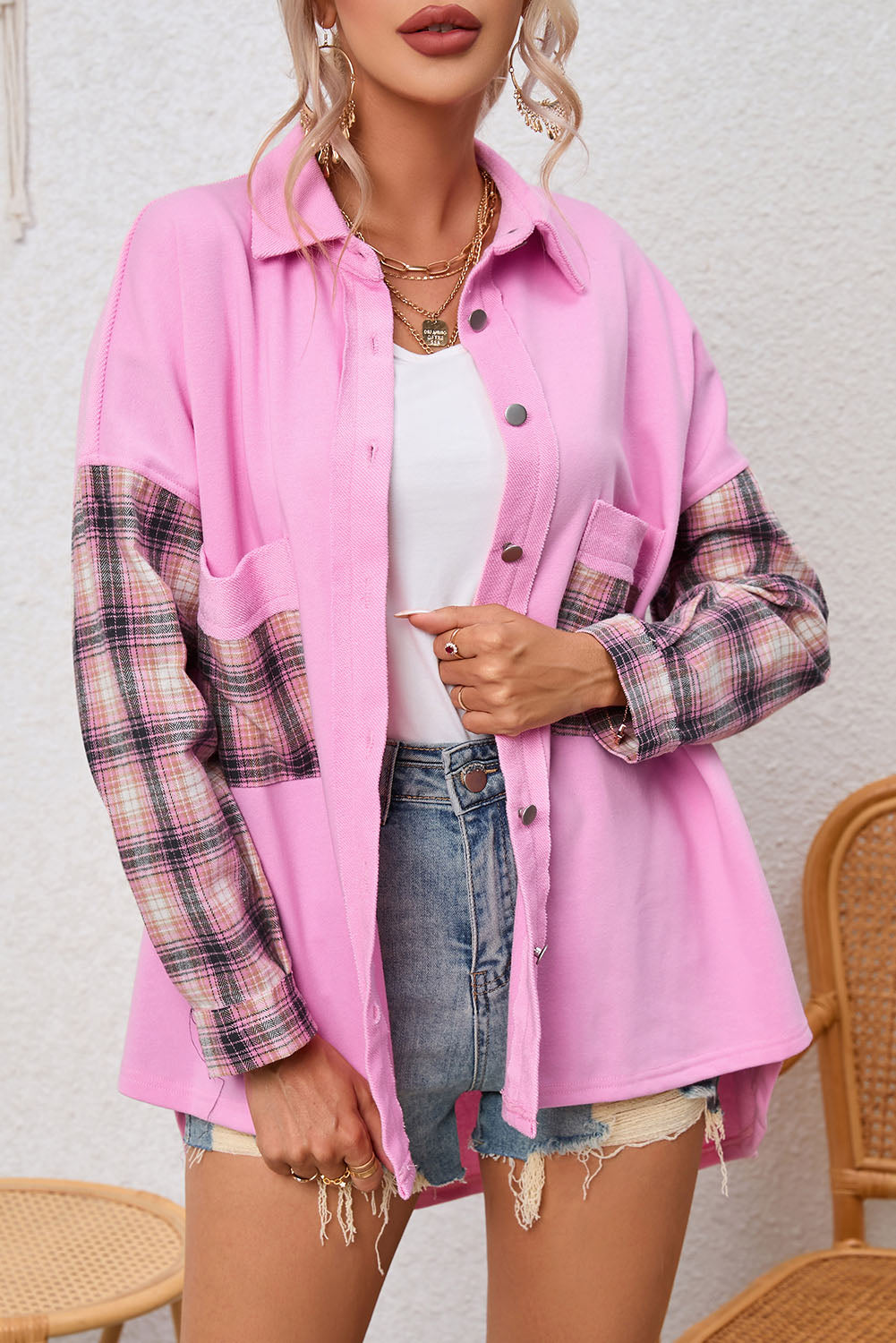 Berg-Feldt | Gepunktete Flanellhemden Polyester und Baumwolle Einzigartiger Look