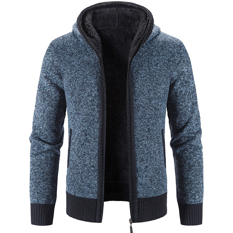Fudus Grobstrick Kapuzenpullover