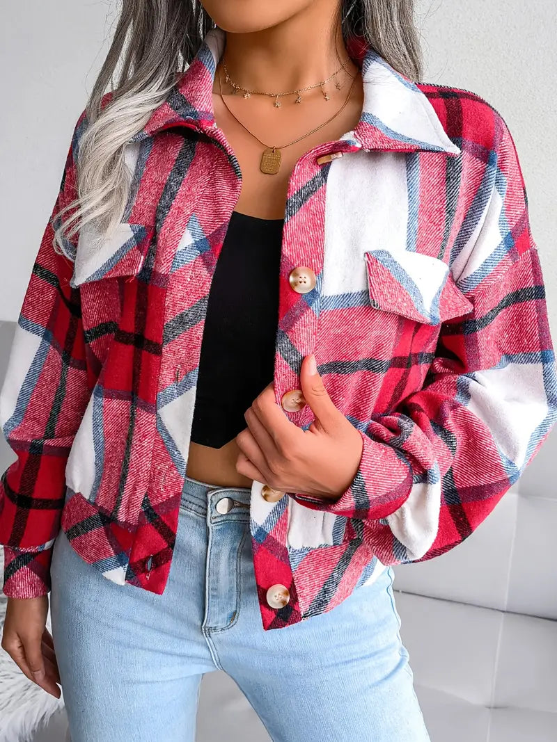 Berg-Feldt | Karierte Flanelljacke - Kurzschnitt