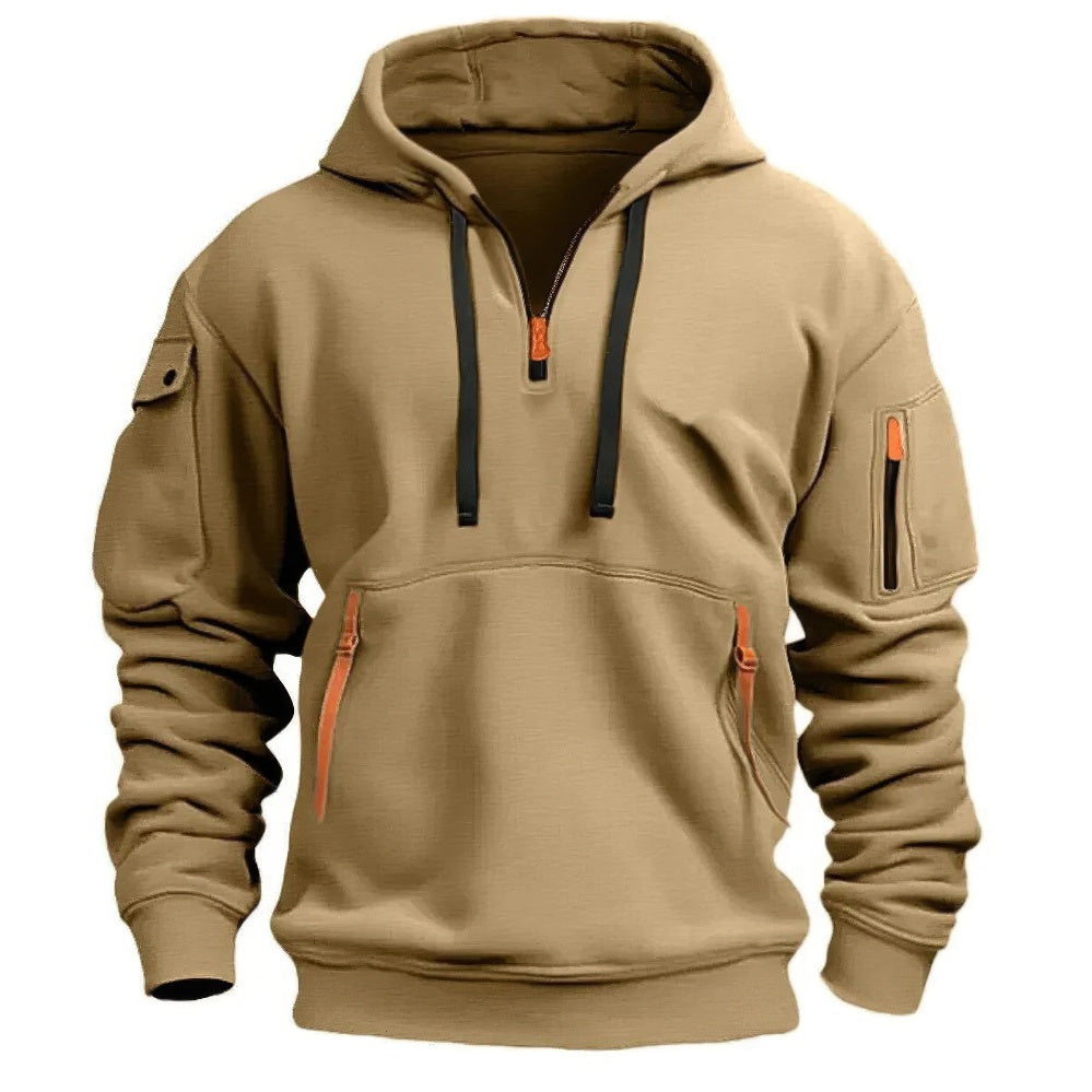Sweat à capuche Fudus en coton confortable et décontracté