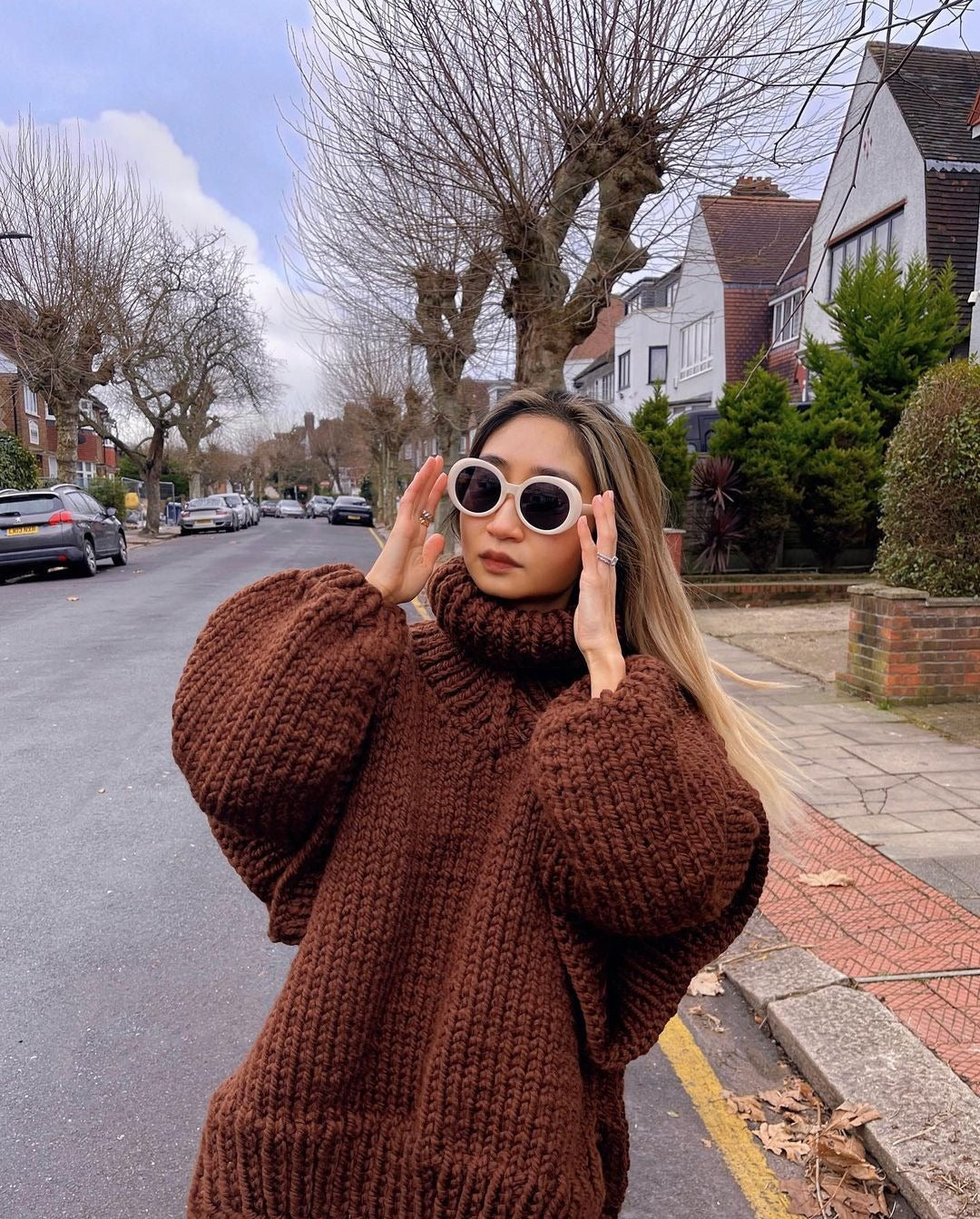 Berg-Feldt | Strick Oversize Rollkragenpullover für Damen