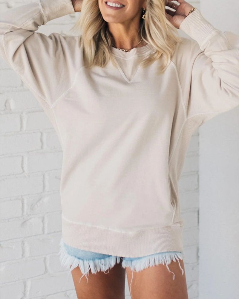 Berg-Feldt | Gestreifter Akzent Pullover mit Taschen