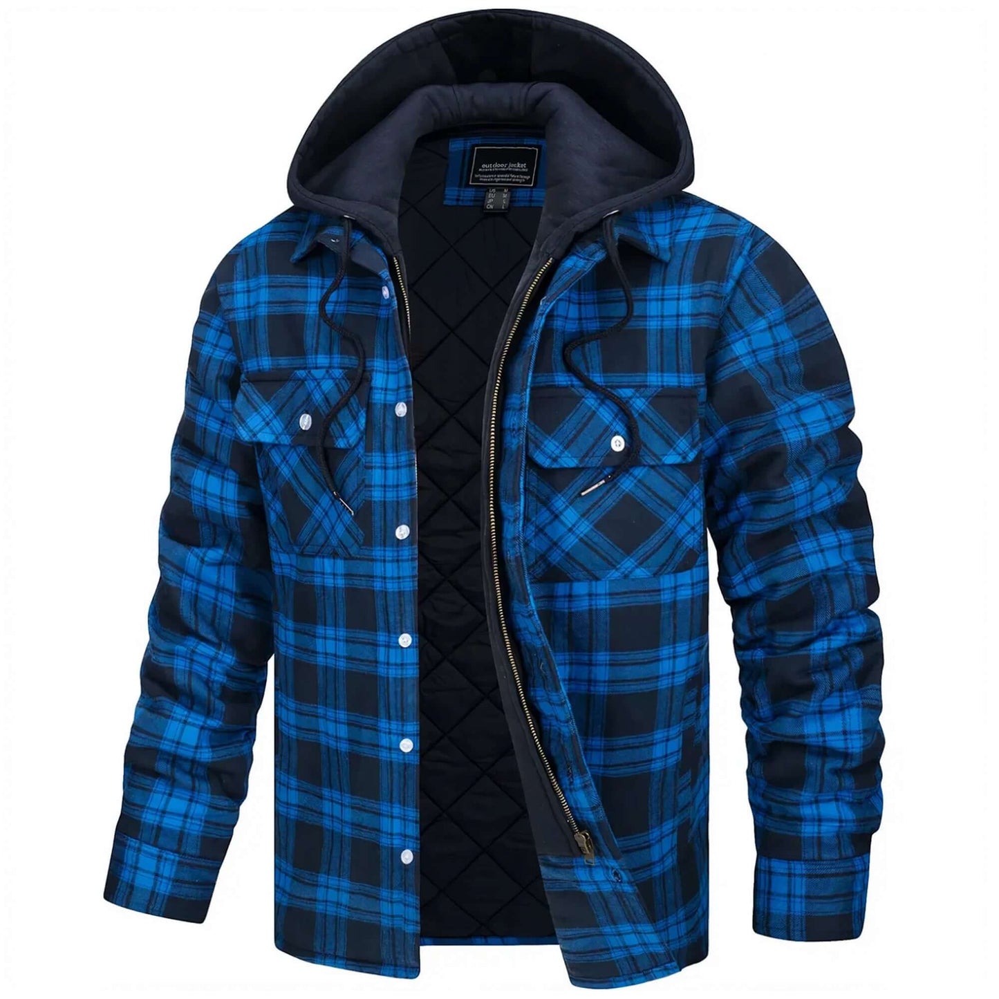Berg-Feldt | Herren Karierte Langarm Freizeitjacke