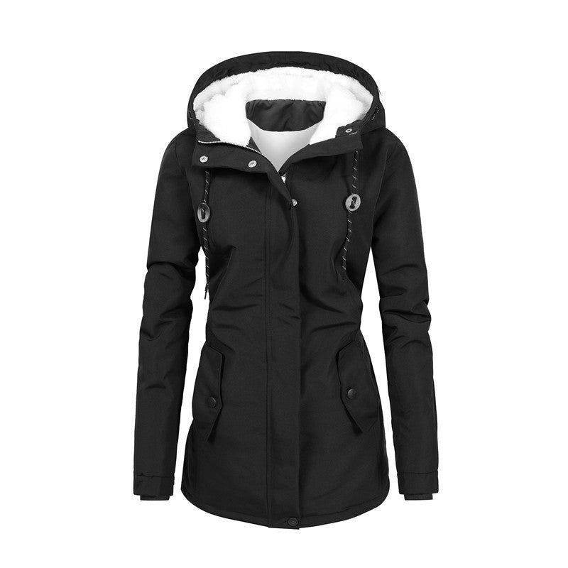 Berg-Feldt | Veste polaire à capuche et cordon de serrage pour femme
