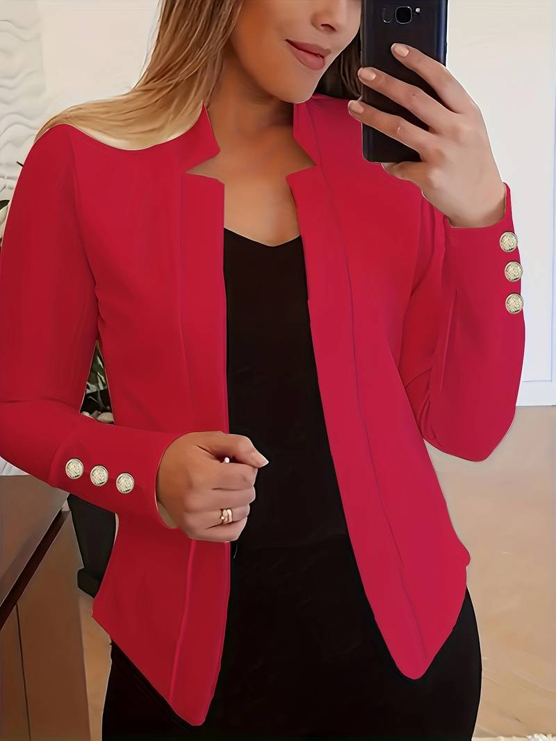 Avelena: blazer décontracté à manches longues et à boutons