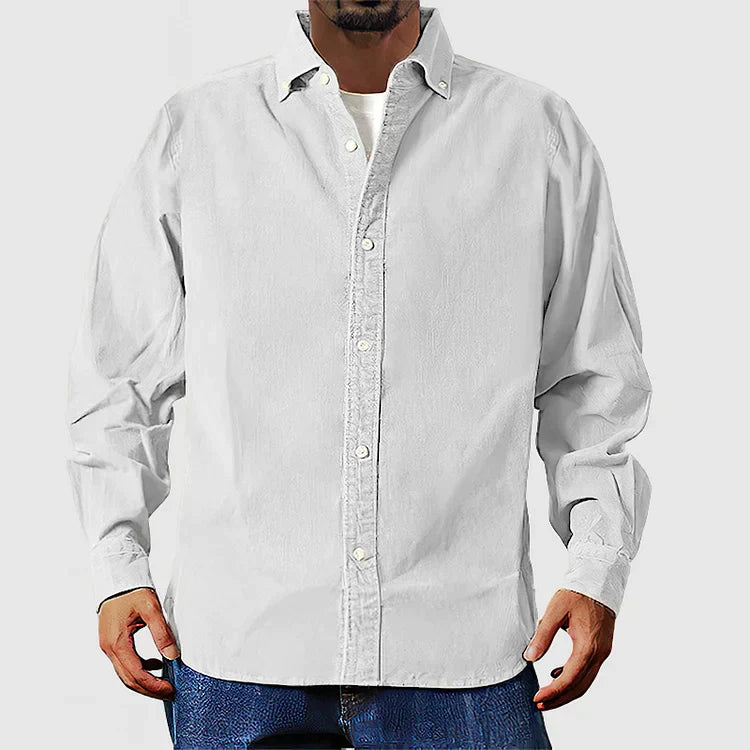 Chemise en velours côtelé beige de Vox