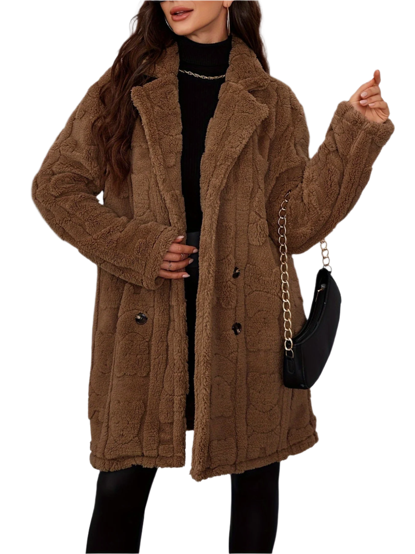 Berg-Feldt | Elegante Damen Brauner Pelzmantel