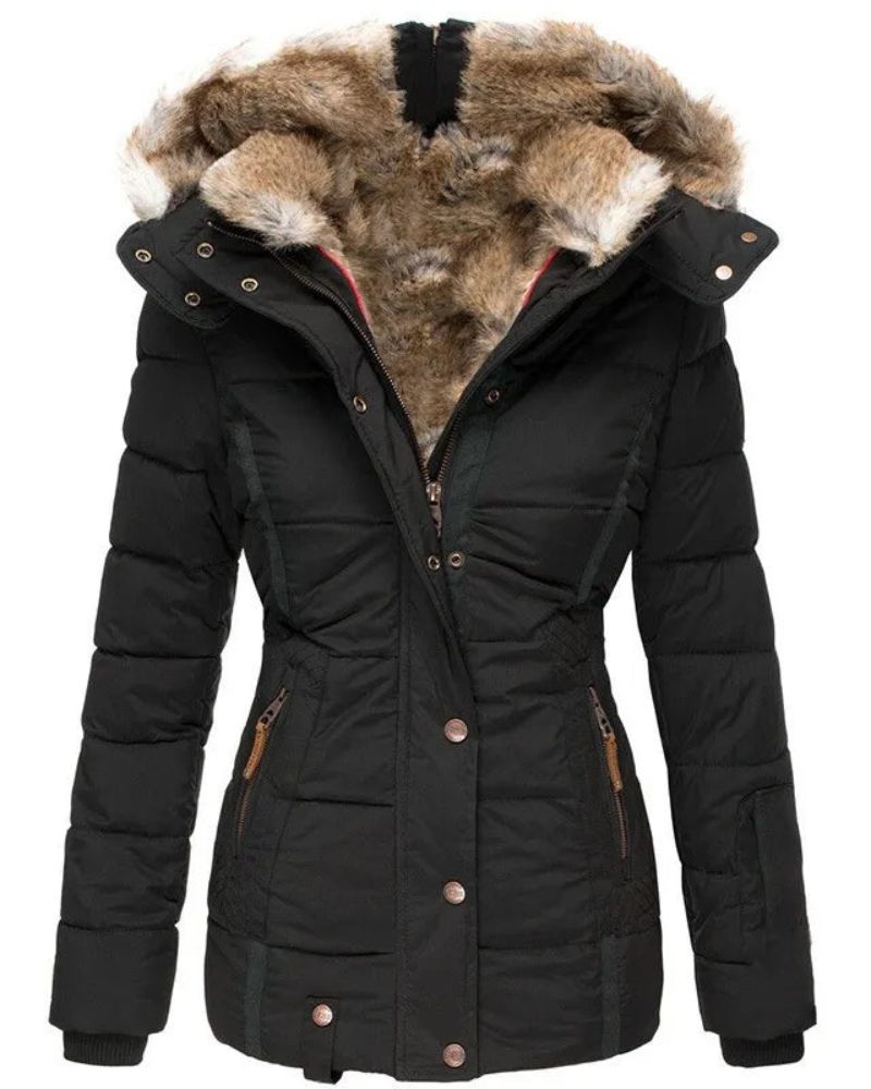Berg-Feldt | Manteau d'hiver chaud doublé de fourrure