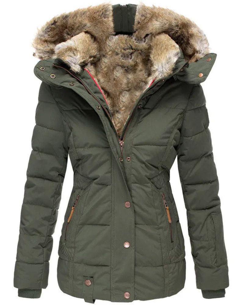 Berg-Feldt | Manteau d'hiver chaud doublé de fourrure