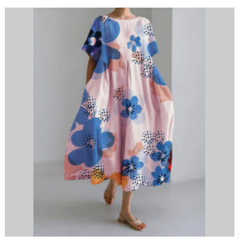 Robe aspect coton avec impression 3D Fudus