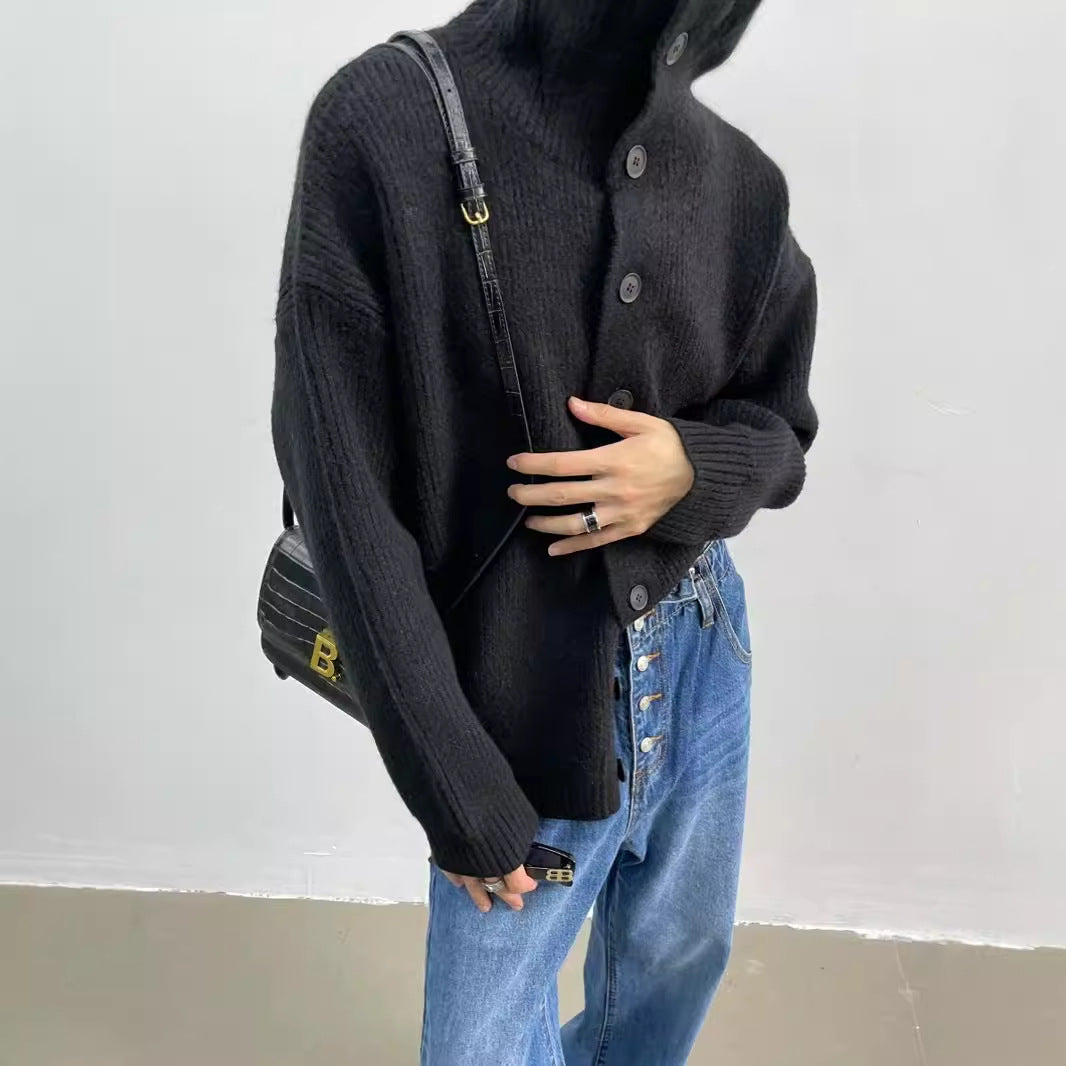 Berg-Feldt | Rippstrick-cardigan mit Knöpfen Weich und Warm Lässige Eleganz