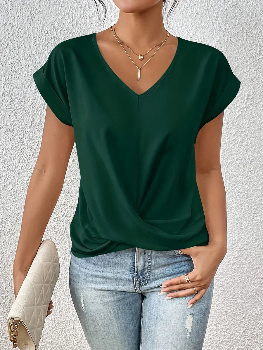 CLEO : T-shirt ample à encolure en cœur