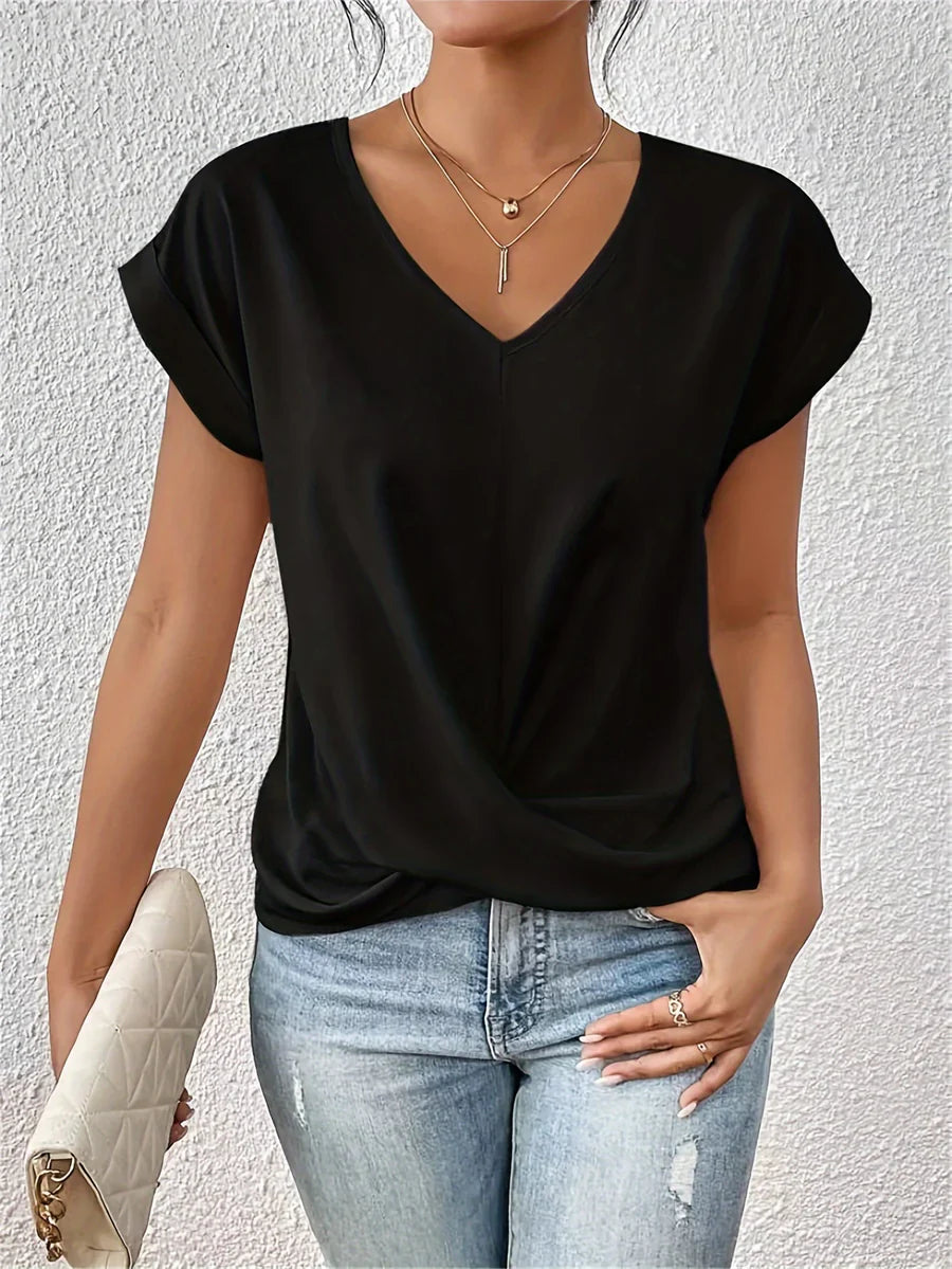 CLEO : T-shirt ample à encolure en cœur