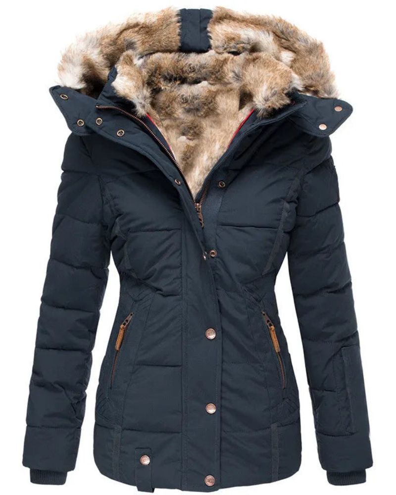 Berg-Feldt | Manteau d'hiver chaud doublé de fourrure