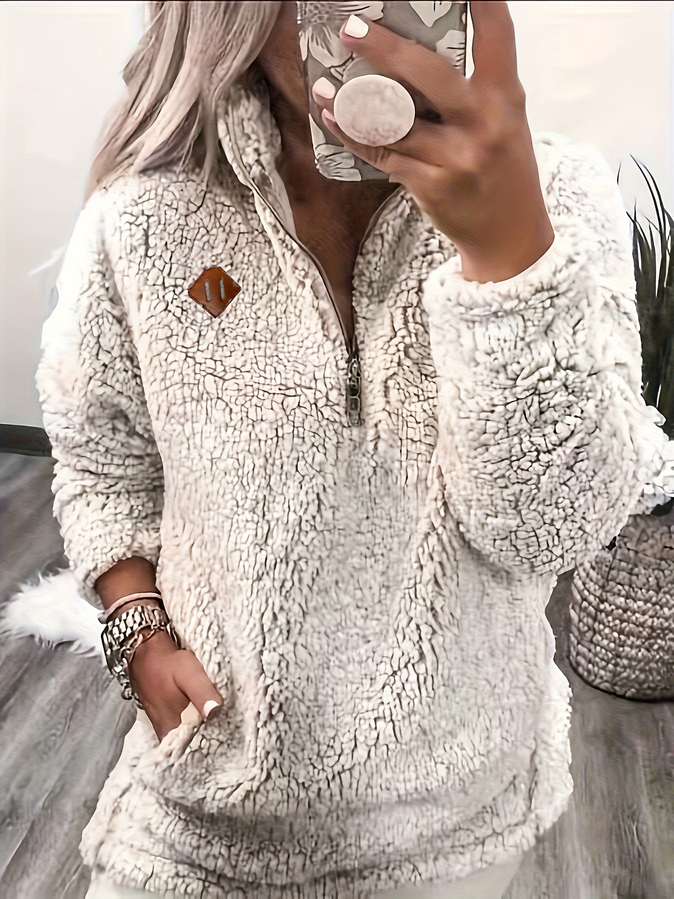 Berg-Feldt | Leichtgewicht Fleece-pullover mit Reißverschluss Polyester Warm und Bequem