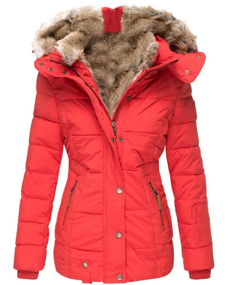 Berg-Feldt | Manteau d'hiver chaud doublé de fourrure