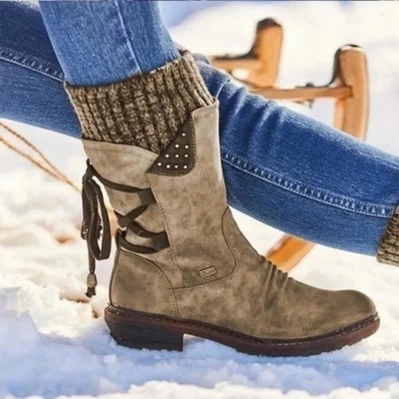 Berg-Feldt | Modische Winterstiefeletten Zum Schnüren
